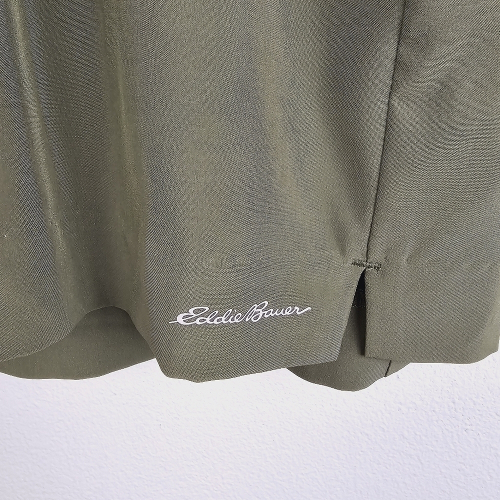 Eddie Bauer Olive Green Slightly Curvy Straight Spindrift UPF 50+ Skort NWT - Picture 7 of 8